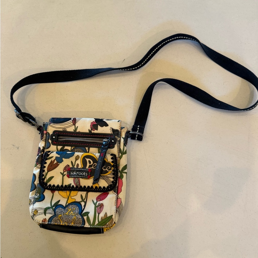 Sakroots Multicolor Floral Crossbody Bag